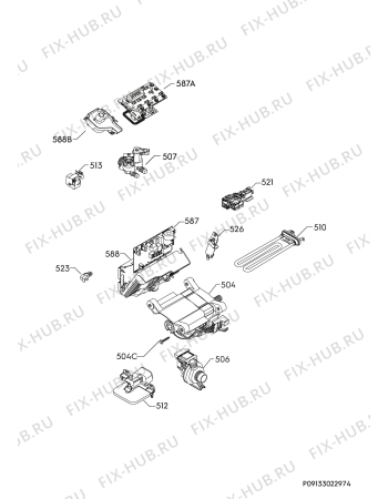 Взрыв-схема стиральной машины Electrolux EW6T6237D4 - Схема узла Electrical equipment 268